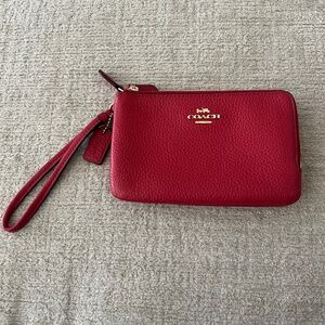 Coach Double Corner Zip Wristlet Wallet- Style 6649